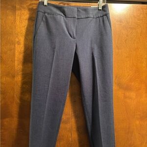 LOFT Blue Patterned Cigarette Pants NWT